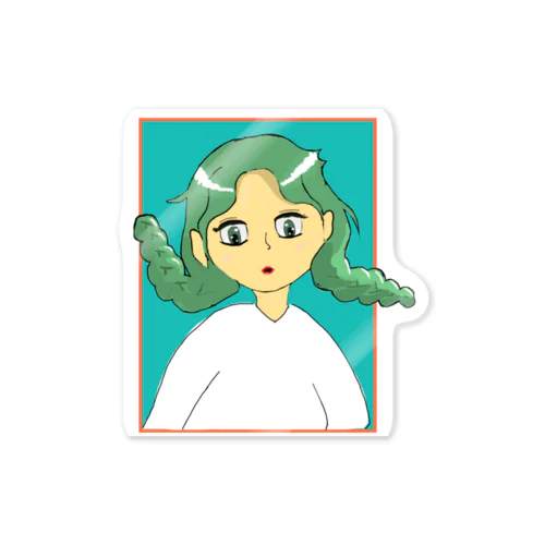 color of melon soda Sticker