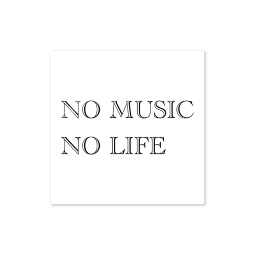 NO MUSIC NO LIFE ステッカー