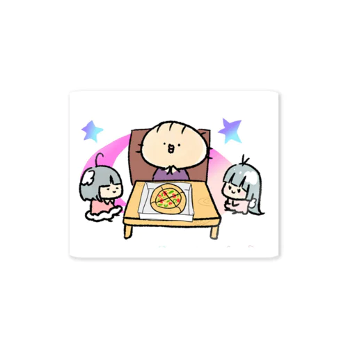 みんなで食べるとおいしいね Sticker