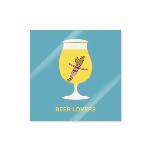 BEER LOVERS ステッカー Sticker