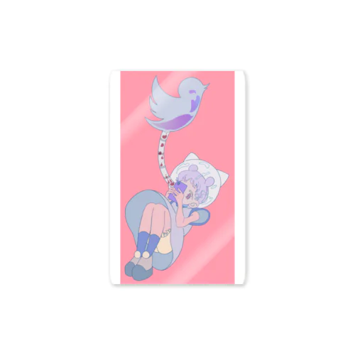 ミテクレコズミックガール Sticker