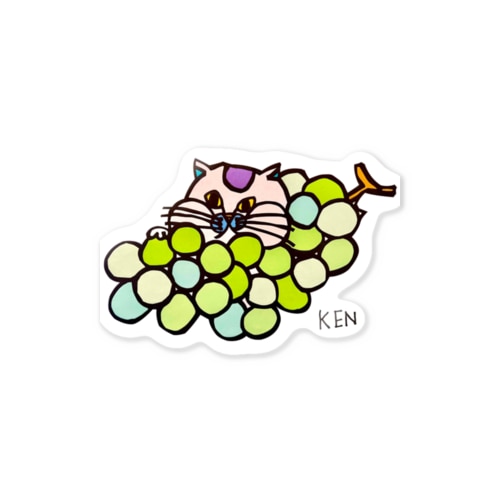 マスカットねこ Sticker
