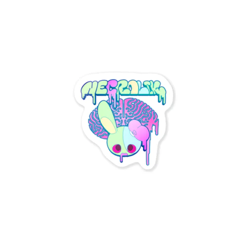 ネクローリクちゃん＠ロゴトロトロカラー Sticker