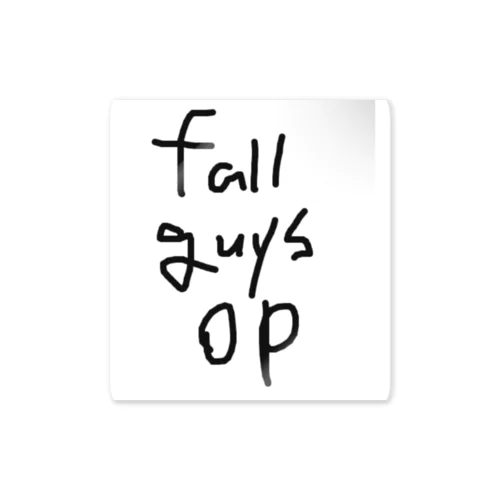 oppa division fallguys部門　公式グッズ Sticker