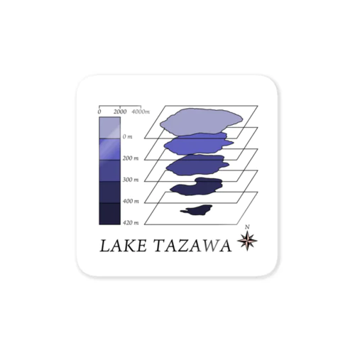 LAKE TAZAWA ステッカー