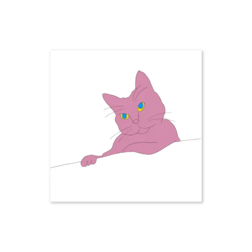 PINK CAT Sticker