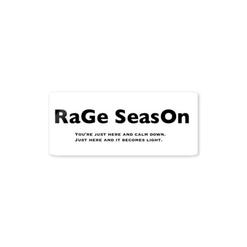 RaGe SeasOn Tシャツ Sticker