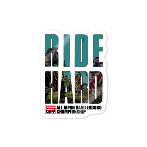 G-NET OFFICIAL GOODS RIDE HARD START　淡色用 ステッカー