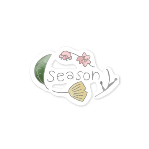 季節のステッカー🌸🌻🍂❄ Sticker