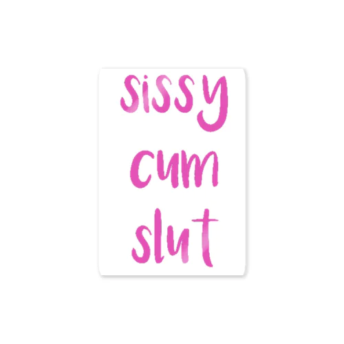 sissy cum slutシリーズ Sticker