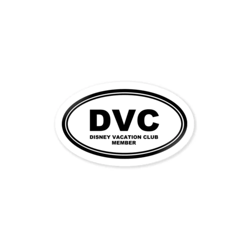 DVC オーバル MEMBER01 Sticker