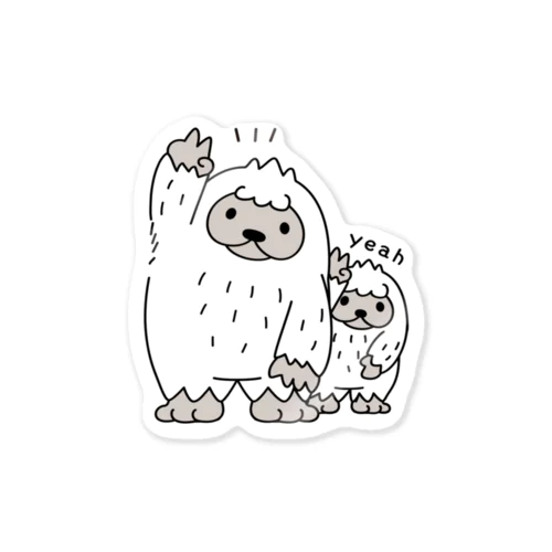 イエティのイエ～イ　とうちゃんがちょっとじゃま Sticker