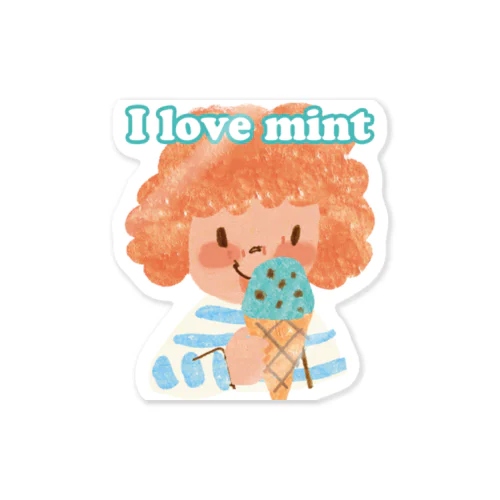 i love mint Sticker