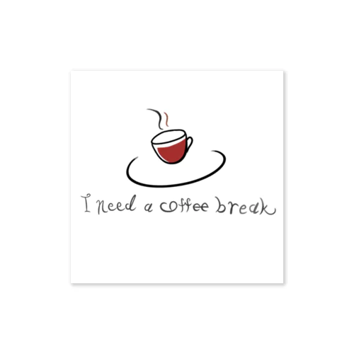 coffee break  ステッカー