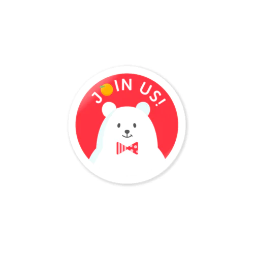 JOIN US! - red Sticker