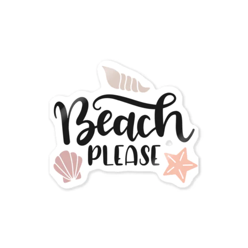 beach　ビーチ Sticker