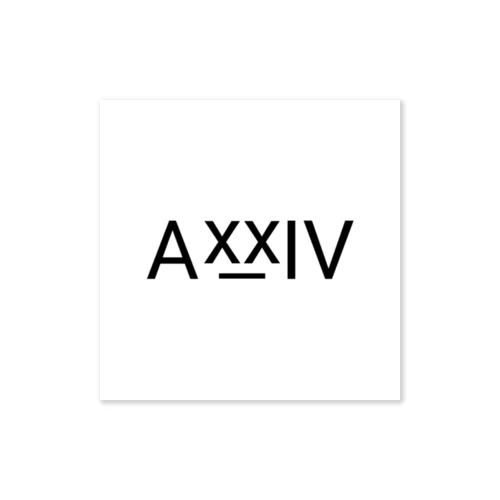 AXXIV -WH- Sticker