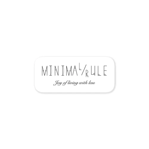 MINIMAL RULE Sticker