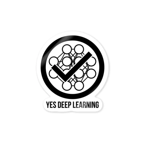 Yes Deep Learning ステッカー