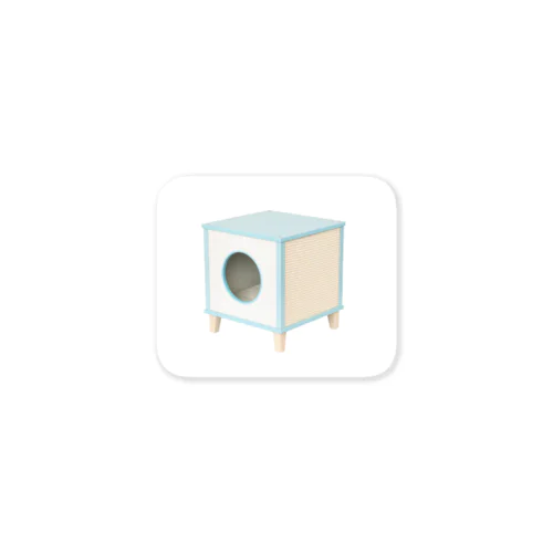 Petail Cat Furniture Magic Box Blue Neptune ステッカー