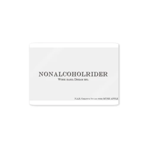 NONALCOHOLRIDER simple Sticker