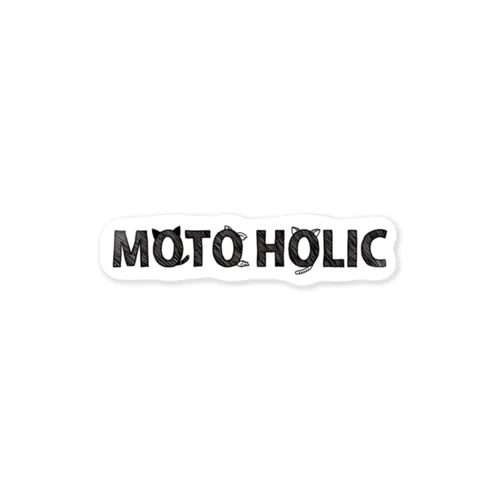 MOTO HOLIC ロゴ（黒） Sticker