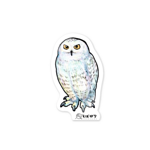 シロフクロウ Sticker