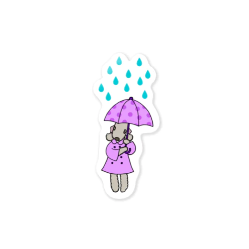 雨ふり(レバーVer.) Sticker