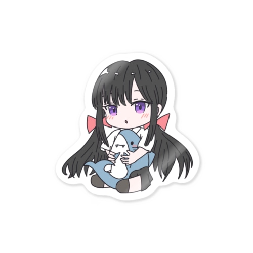 ぎゅっとサメちゃん Sticker