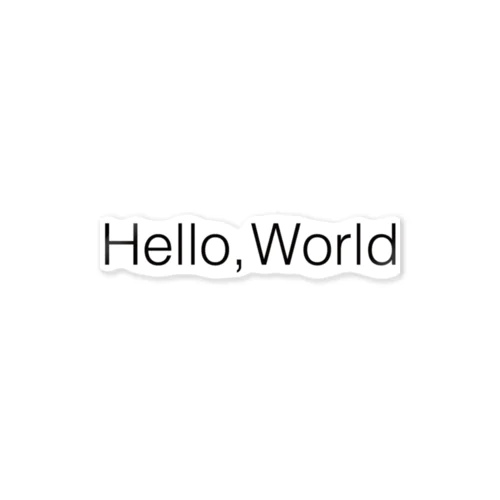 Hello World. Sticker