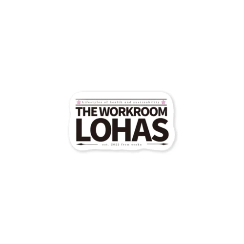 就労継続支援B型事業所 LOHAS ロゴ Sticker