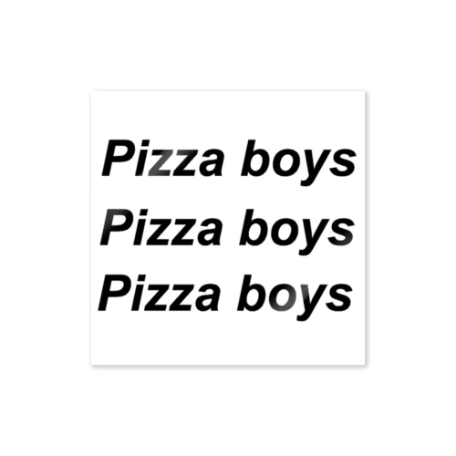 Pizza boys ステッカー