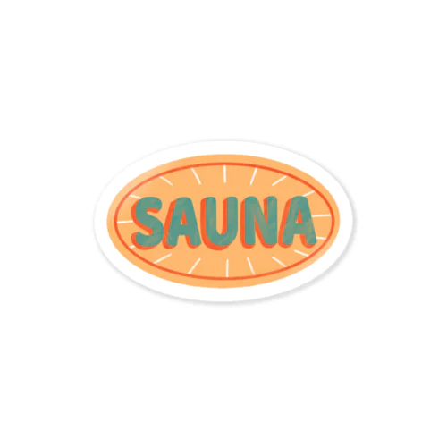 the sauna3 Sticker