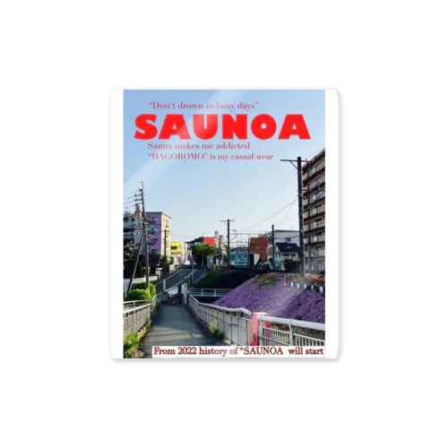 SAUNOA 記念Tシャツ ステッカー