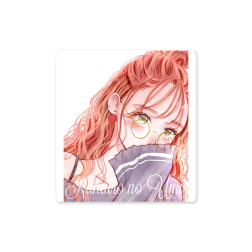 ピンクヘアー女子 Sticker