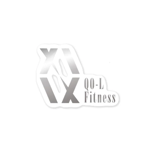 QO-L Fitness ロゴ Sticker