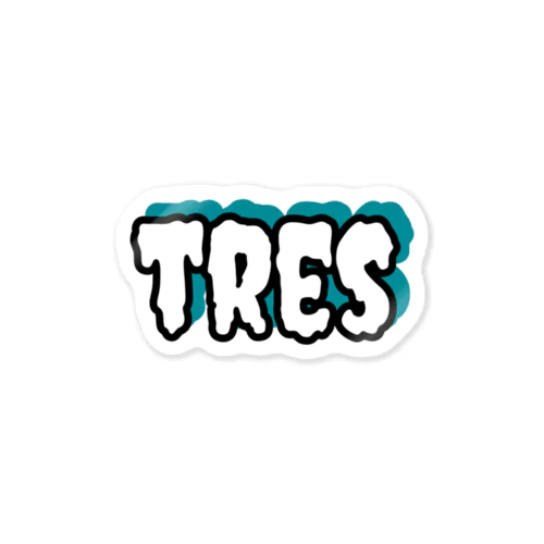 TRES logo Sticker