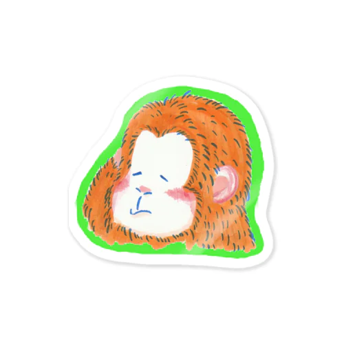 照れちゃうおさる Sticker