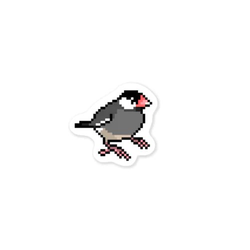 文鳥ドット絵シリーズ 스티커