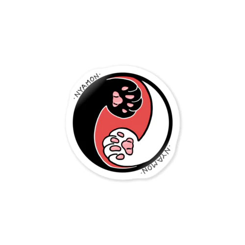 にゃ紋(二つ猫巴） Sticker