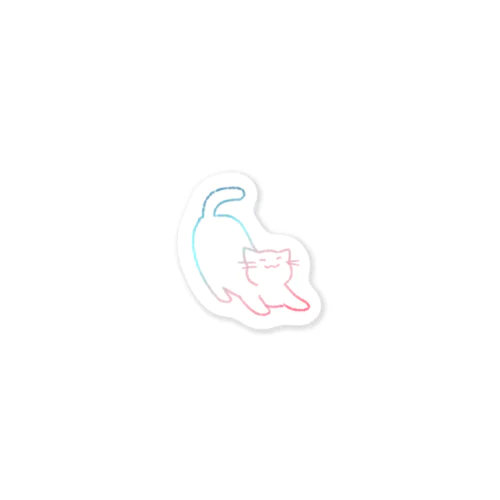 伸びるねこ Sticker