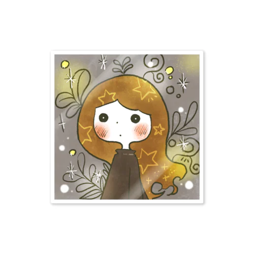 cute cute girl item 001 Sticker