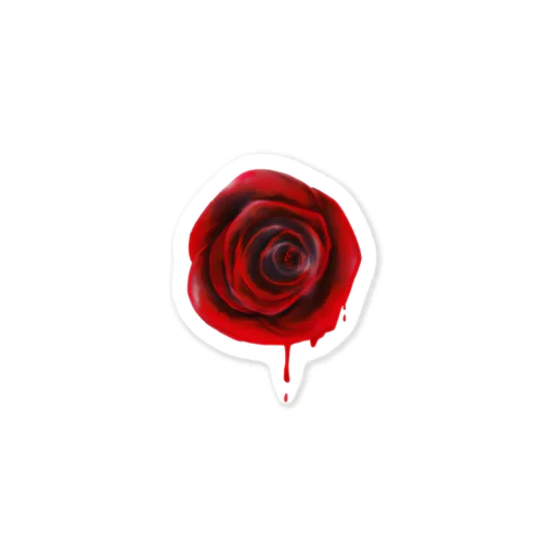 Melty rose Sticker