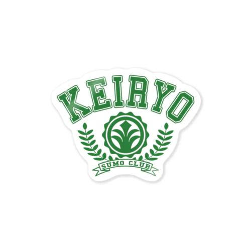 カレッジ風ロゴ「KEIRYO」ステッカー ステッカー
