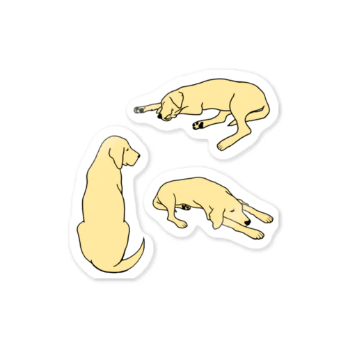もちみたいな犬のステッカーセット Sticker