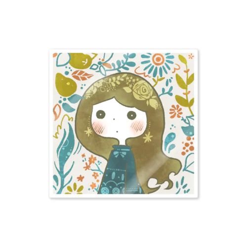  cute  cute girl item 011 Sticker