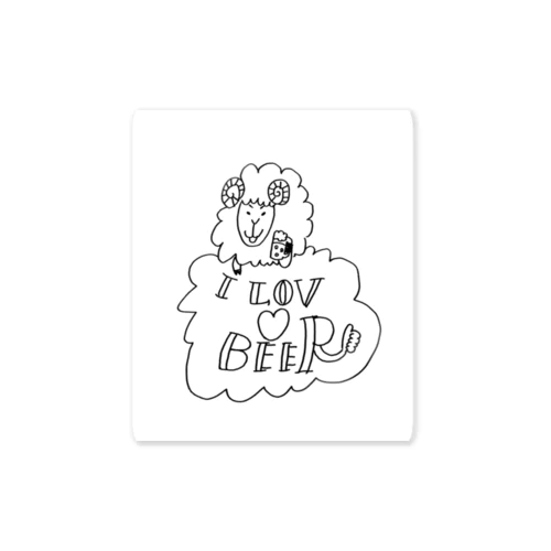 びあひつじくん Sticker