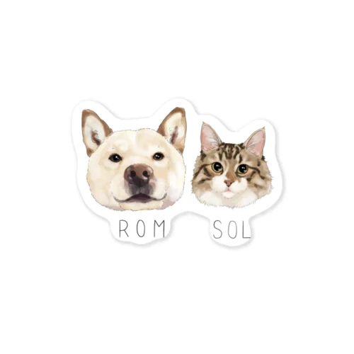 rom & sol ステッカー