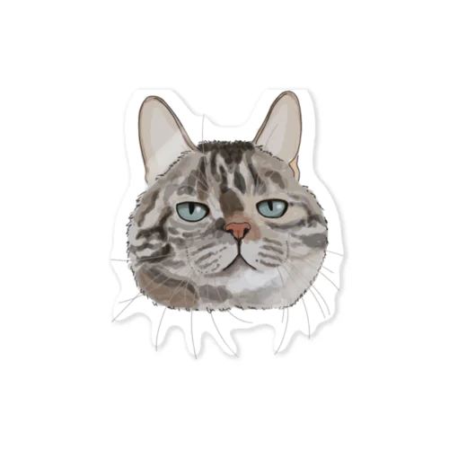 キジトラ柄の猫 Sticker