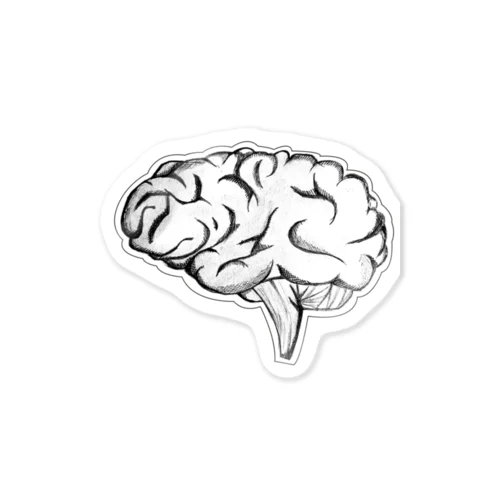 brain. Sticker